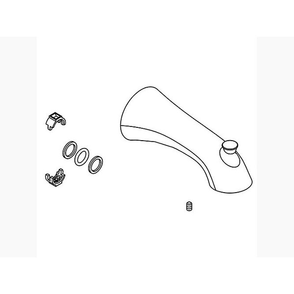 Kohler Tub Spout Assembly 1231514CP Zoro